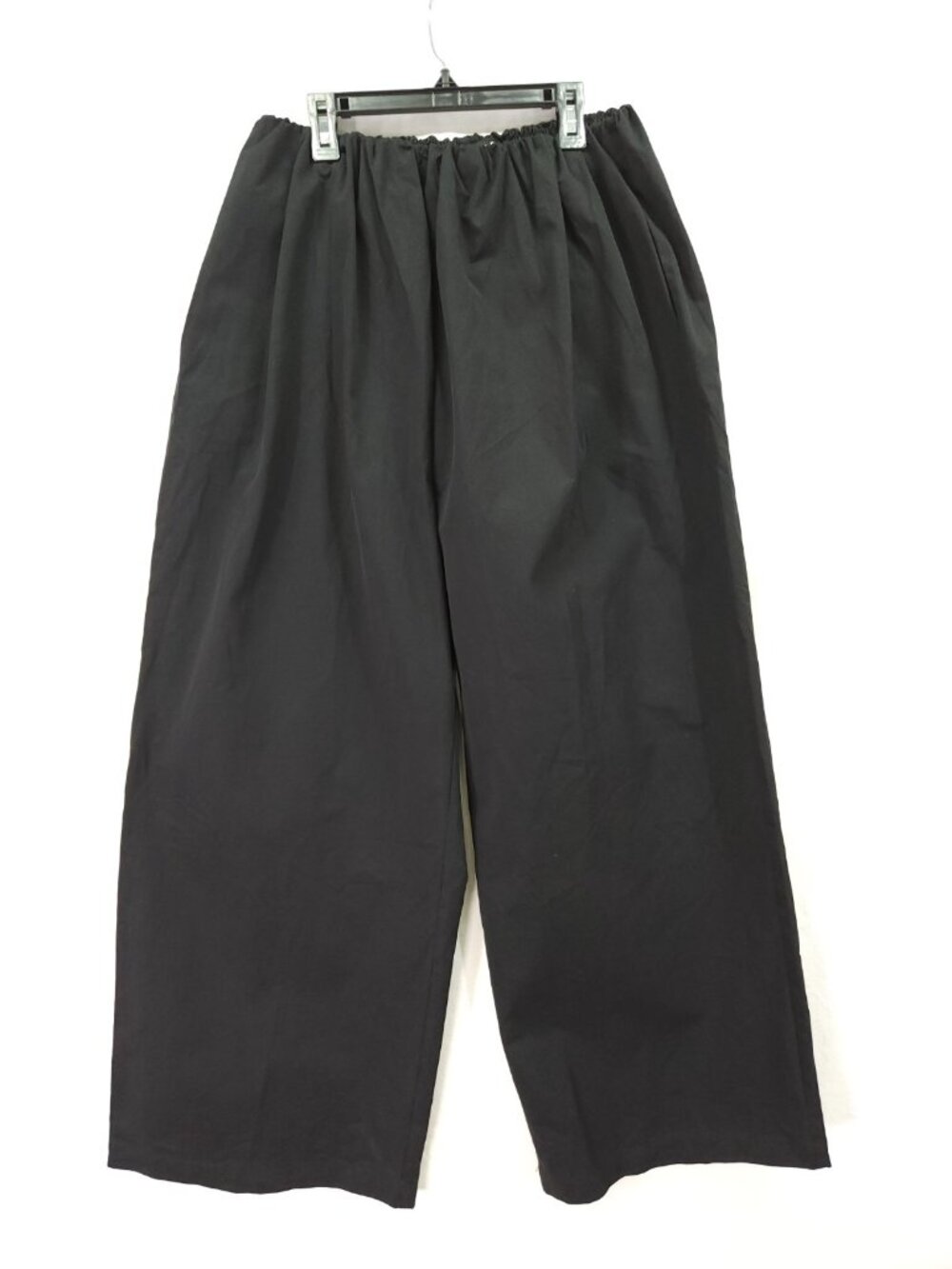 Lioness Black Wide Leg Trousers Size Small Minimalist Lagenlook Pull On Pockets - Picture 2 of 15